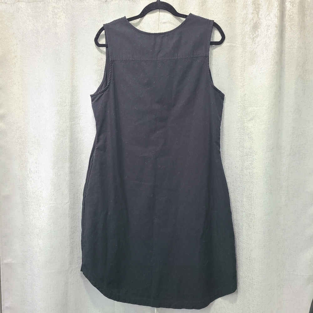 Time and‎ Tru Black Classic Sleeveless Design Midi Dress Size Large 12-14 - Picture 2 of 9